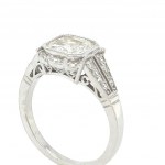 BAGUE EN 4.26 GR VINTAGE AVEC DIAMANTS ET BRILLANTS - RNG30208