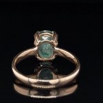 14K ROSE GR 3.22 GR RING NATURAL COLOMBIAN EMERALD - RNG40103