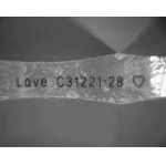 DIAMOND 0,63 CT H - SI2 - LASER ENGRAVED - C31221-28-LC