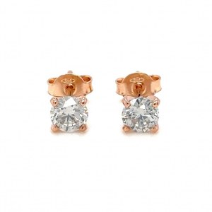 14K ROSEGOLD 1,03 GR DIAMANTEN OHRRINGE - ER40203