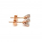 14K ROSEGOLD 1,03 GR DIAMANTEN OHRRINGE - ER40203