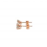 14K ROSE GOLD 1.03 GR DIAMONDS EARRINGS - ER40203