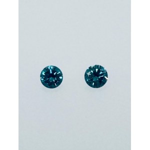 2 DIAMANTS 0,34 CTS FANCY VIVID BLUE* - VS1-2 - AI30701-3