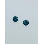 2 DIAMONDS 0.34 CTS FANCY VIVID BLUE* - VS1-2 - AI30701-3