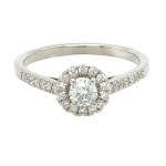 14K WEISSGOLD 2,37 GR DIAMANT UND BRILLANT RING - RNG21219