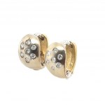 GOLD EARRINGS WITH DIAMONDS - AI30514