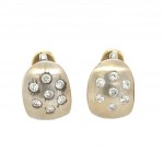 GOLD EARRINGS WITH DIAMONDS - AI30514