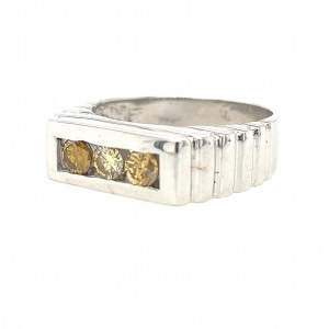 WHITE GOLD RING 5.83 GR WITH DIAMONDS - RNG30103