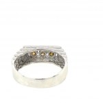 BAGUE EN OR BLANC 5,83 GR AVEC DIAMANTS - RNG30103