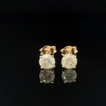 14K ROSE GR 1.10 GR DIAMOND EARRINGS - ER40116