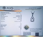 18K BIAŁE ZŁOTO 5.41 CT DIAMENTOWY NASZYJNIK 0.82 CT D-F/VS2-SI1 AIG 46CM CERTYFIKAT AIG - PND30411