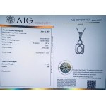 18K WHITE GOLD 5.41 CT DIAMOND NECKLACE 0.82 CT D-F/VS2-SI1 AIG 46CM CERTIFICATION AIG - PND30411