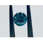 0,4 CTS DIAMANT BLEU INTENSE FANTAISIE - I1 - GRAVÉ AU LASER - C30610-9