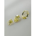 3 DIAMANTI NATURALI FANTASIA COLORI 1,01 GIALLO - SI - TAGLIO MISTO - BB40301-10,