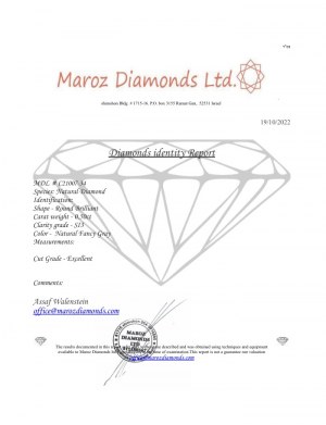 DIAMOND 0.5 CTS FANTY GRAY - SI3 - C21007-34