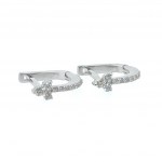 WHITE GOLD EARRINGS 1.63 GR WITH DIAMONDS - A3166