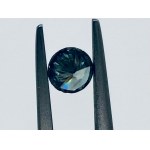 DIAMOND 0.4 CTS FANCY INTENSE BLUE - SI2 - ENGRAVED WITH THE LASER - C30610-10