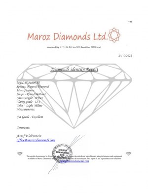 2 DIAMONDS 0.98 CTS LIGHT YELLOW - I1-2 - C21009-35