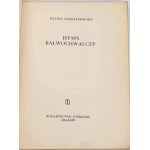 POŚWIATOWSKA - INNO BAŁWOCHWALCZY / L'INNO BALTICO, 1ª edizione, 1958. volume d'esordio