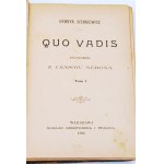 SIENKIEWICZ - QUO VADIS 1a edizione del 1896.