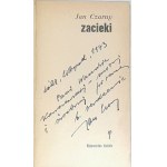 CZARNY- ZACIEKI ed. 1. Widmung des Autors an Wanda Karczewska.