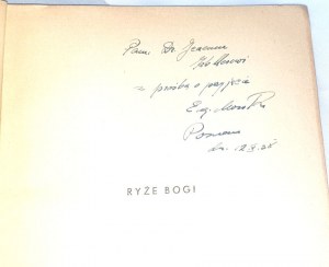 MEERESGÖTTER. POETRY, veröffentlicht 1938, mit einer Widmung des Autors an Jerzy Koller