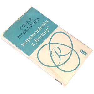MAŁKOWSKA- WSPOMNIENIA Z REDUTY wyd. 1. Dédicace de l'auteur à l'écrivain Wanda Karczewska