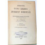 ROHLWES - NAUKA LECZENIA ZWIERZT DOMOWE with 66 woodcuts in the text. Warsaw 1893