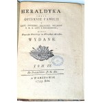 WIELĄDKO- HERALDYKA CZYLI OPISANIE FAMILII t. III wyd. 1795