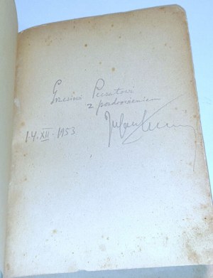 TOLSTOJ, TUWIM - DER GOLDENE SCHLÜSSEL oder die ungewöhnlichen Abenteuer des Pajacyk Buratino 1953. Widmung mit Autogramm von Tuwim