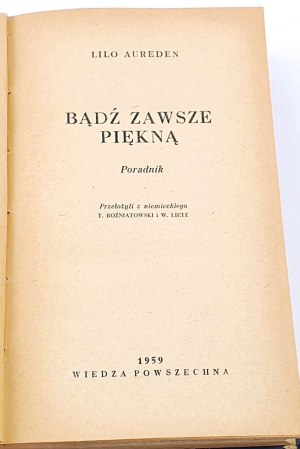 AUREDEN- BĄDŹ ZAWSZE PIĘKNĄ wyd. 1959