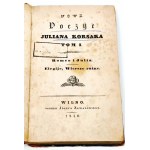 [SHAKESPEARE, MICKIEWICZ - ROMEO E GIULIA] KORSAK- NUOVO POEZYE Vilnius 1840