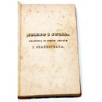 [SHAKESPEARE, MICKIEWICZ - ROMEO A JULIA] KORSAK- NOVÉ POEZYE Vilnius 1840