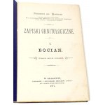 WODZICKI- ZAPISKI ORNITOLOGICZNE Bocian 1877