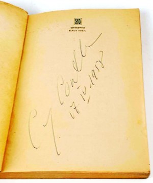 CENTKIEWICZ - WEISSES SIEGEL. Autogramm des Autors