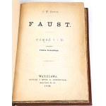 GOETHE- FAUST first Polish translation of the whole thing, 1880