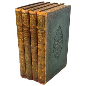 NIEMCEWICZ - COLLEGE OF HISTORICAL MEMORIES O DAWNEJ POLSZCZE 1838 vol. 1-4. unsigned binding by Antoni Oehl