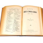 KOŹMIAN - ANDRZEJA EDWARD KOŹMIAN'S LETTERS1894 vol.1-3 [komplet] väzba