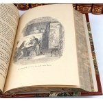 DICKENS - WERKE [Sammlung in Halbledereinband, auf 21 Bände verteilt].