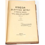 KSIĘGA ZŁOTYCH MYŚLI Z RÓŻNYCH ŹRÓDEŁ t.1-2 (komplet w 1 wol.)