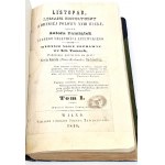 RZEWUSKI - LISTOPAD, ROMAS HISTORYCZNY Z DRUGIRJ PO£OWY XVIII WIEKU tomy 1-2 Wilno 1848r