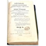 RZEWUSKI - NOVEMBER, HISTORICAL ROMAS FROM THE SECOND HALF OF THE XVIII WIEKU volumes 1-2 Vilnius 1848r.