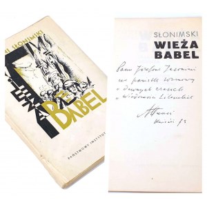 SŁONIMSKI - WIEŻA BABEL. dráma v troch dejstvách vo veršoch venovanie autora