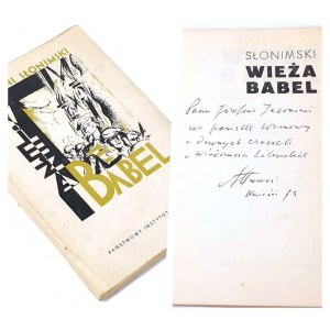 SŁONIMSKI - WIEŻA BABEL. drama ve třech dějstvích ve verších věnování autora