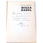 SŁONIMSKI - WIEŻA BABEL. ein Drama in drei Akten in Versen eine Widmung des Autors