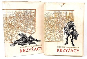 SIENKIEWICZ- KRZYŻACY t. I,II wyd. 1960 NAJEPSZE drzeworyty TOEPFER