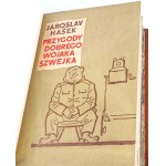 HASEK- PRZYGODY DOBREGO WOJAKA SZWEJKA wyd.1955 Volume I-IV [ensemble en 2 volumes] cuir