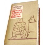HASEK- PRZYGODY DOBREGO WOJAKA SZWEJKA wyd.1955 Volume I-IV [set in 2 vols.] leather