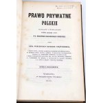 BANDTKIE STĘŻYŃSKI - POLISH PRIVATE LAW 1851 binding