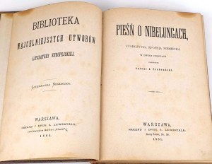 DAS LIED DES NIBELUNGENLIEDES. Erste polnische Ausgabe 1881
